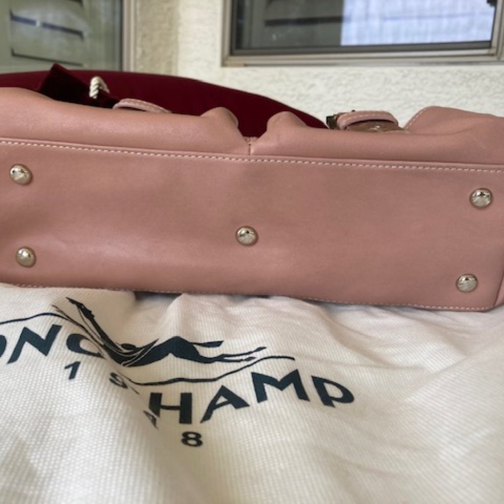 Longchamp Leather Pink shoulder bag, gently used - Picture 2 of 6